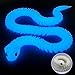 Binvin 3D Printed AnimalsSnake Viper3D Printed Snake Toys Articulated Snake 3D Printed Animals Animal Model Ornaments Creative Funny Toy Festival Gift for Frends Luminous Blue 24Inch - Image 2
