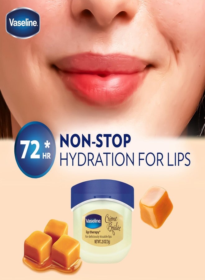 Vaseline فازلين لعلاج الشفاه كريمة بروليه 0.25 أونصة جرة (8 قطع) عرض (7 مل) - Image 2