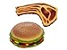 bulk buys Kole KIOD938 Squeaky Hamburger and Steak Dog Toy One Size - Image 3