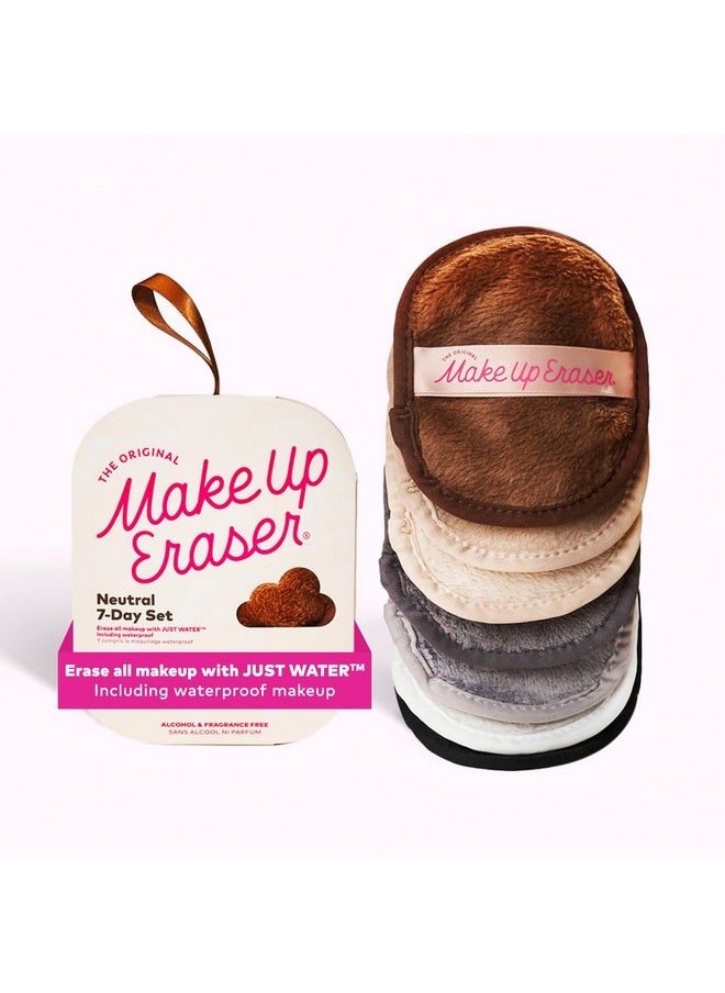 Makeup Eraser - Makeup Eraser, 7-Day Set, Erase All Makeup With Just Water, Including Waterproof Mascara, Eyeliner, Foundation, Lipstick, Sunscreen, And More! Neutrals, 7Ct. - Image 1