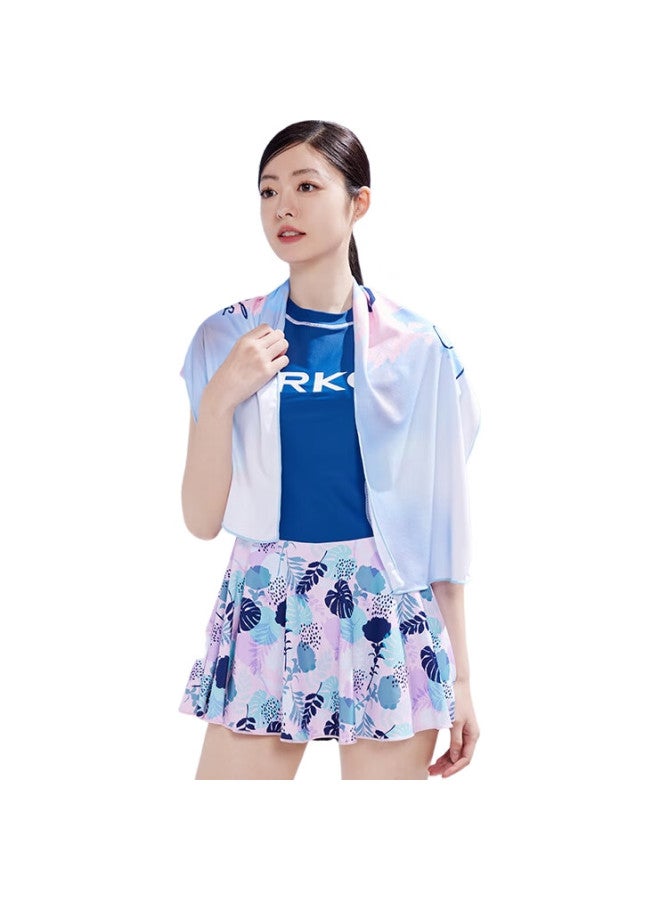 ERKE Cooling Towel, Ice Silk Quick-Dry Refreshing Heat-Relief Sweat Towel, Swimming Fitness Printed Sweat-Absorbing Towel - Image 3