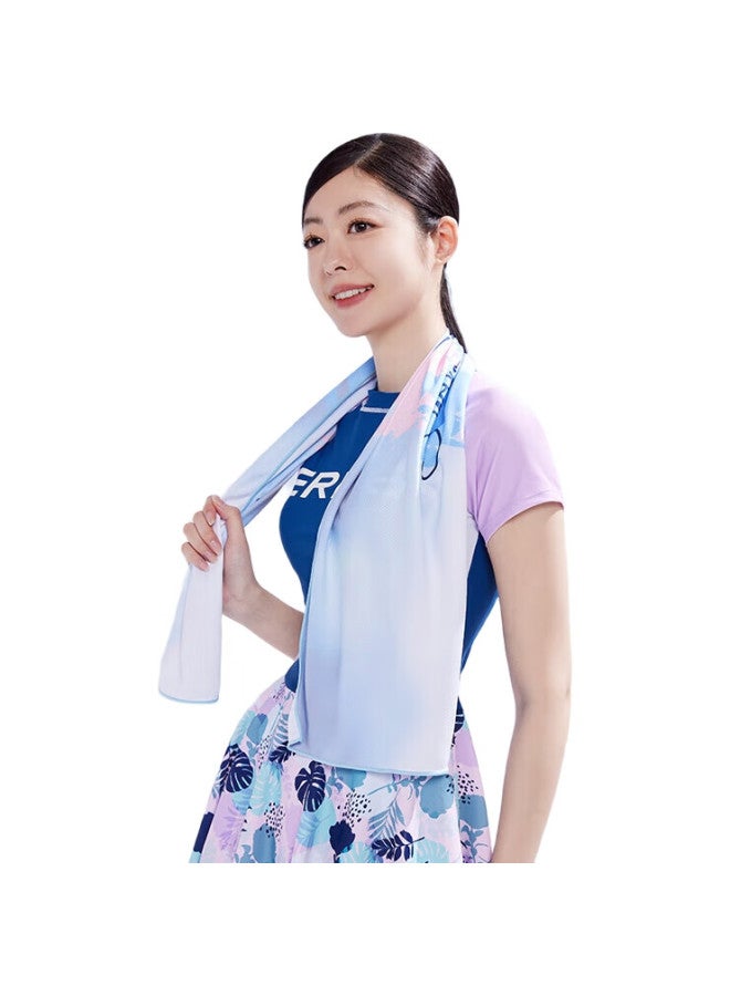 ERKE Cooling Towel, Ice Silk Quick-Dry Refreshing Heat-Relief Sweat Towel, Swimming Fitness Printed Sweat-Absorbing Towel - Image 1