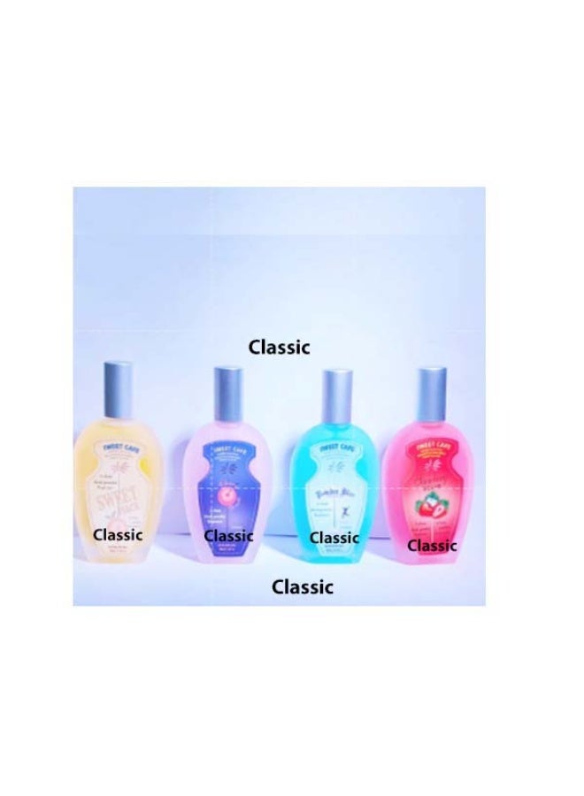 perfume, four pieces, multiple flavors, strawberry, cherry, powder, peach, 4 * 100 ml