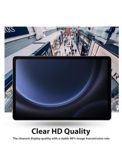 YoYoTech Screen protector for Samsung Galaxy Tab S9 FE 10.9 inch 2023 Edge to Edge Full Screen Coverage Anti Scratch Tempered Glass  - Image 5