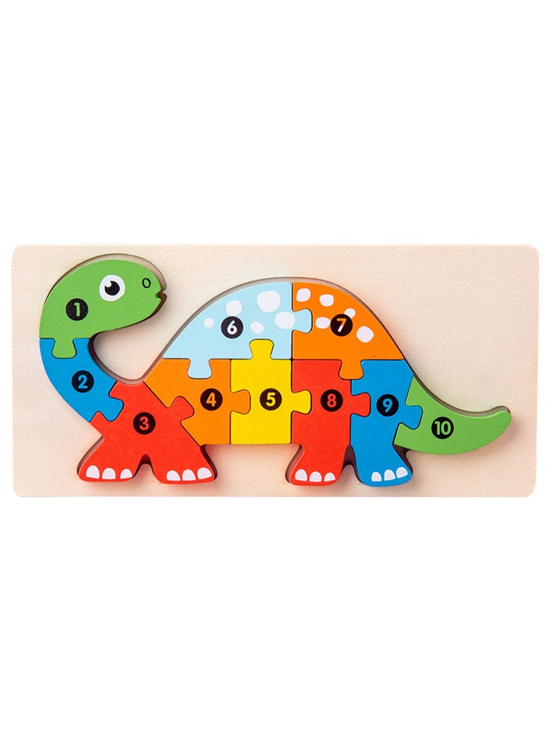 Children's Educational Wooden Puzzle, Winding Dragon, Suitable Gift For Aged 3-5 (Size 20.5*10.6*1.5CM) - Image 1