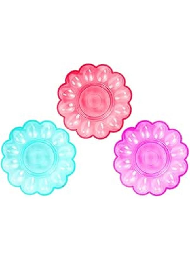Plastic Egg Storage Tray 3 Pack Multi Grid Deviled Egg Plate Easter Kitchen Countertop Space Saving - Image 1