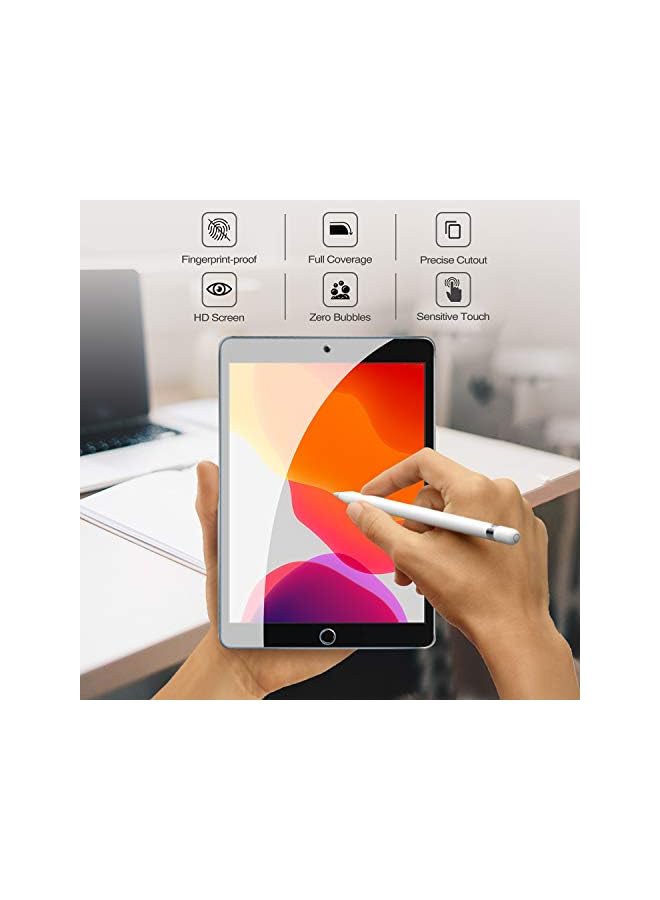 Procases New Ipad 10.2 (2021 9Th Gen/2020 8Th Generation/ 2019 7Th Generation) Case With Tempered Glass Screen Protector, Slim Stand Protective Case Folio Cover For 10.2" Ipad 9Th / 8Th / 7Th -Black - Image 4