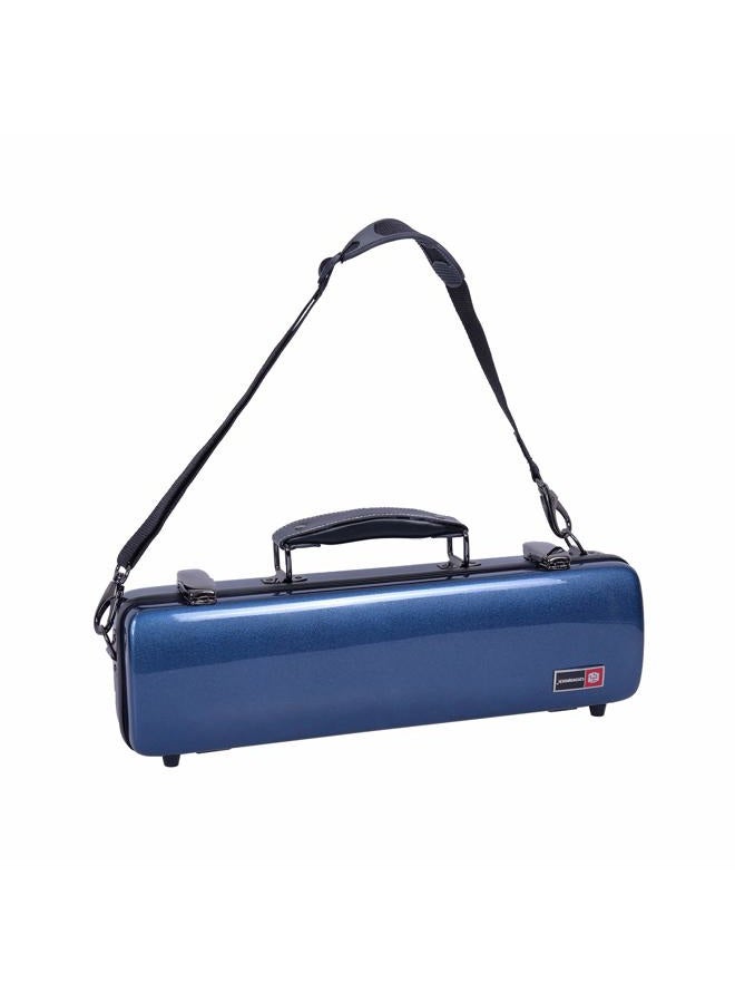 Crossrock Flute Case, Fiberglass Hardshell With Backpack Straps, Blue (CRF1000FLBL) - Image 1
