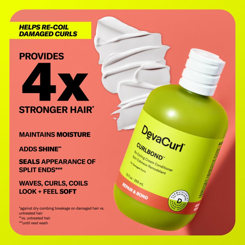 DevaCurl CurlBond Re-Coiling Cream Conditioner, Cozy Getaway, 12 fl. oz. - Image 2