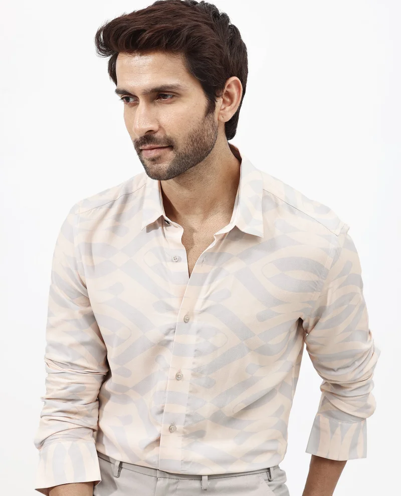 Rare Rabbit Men's Abstract Print Shirt