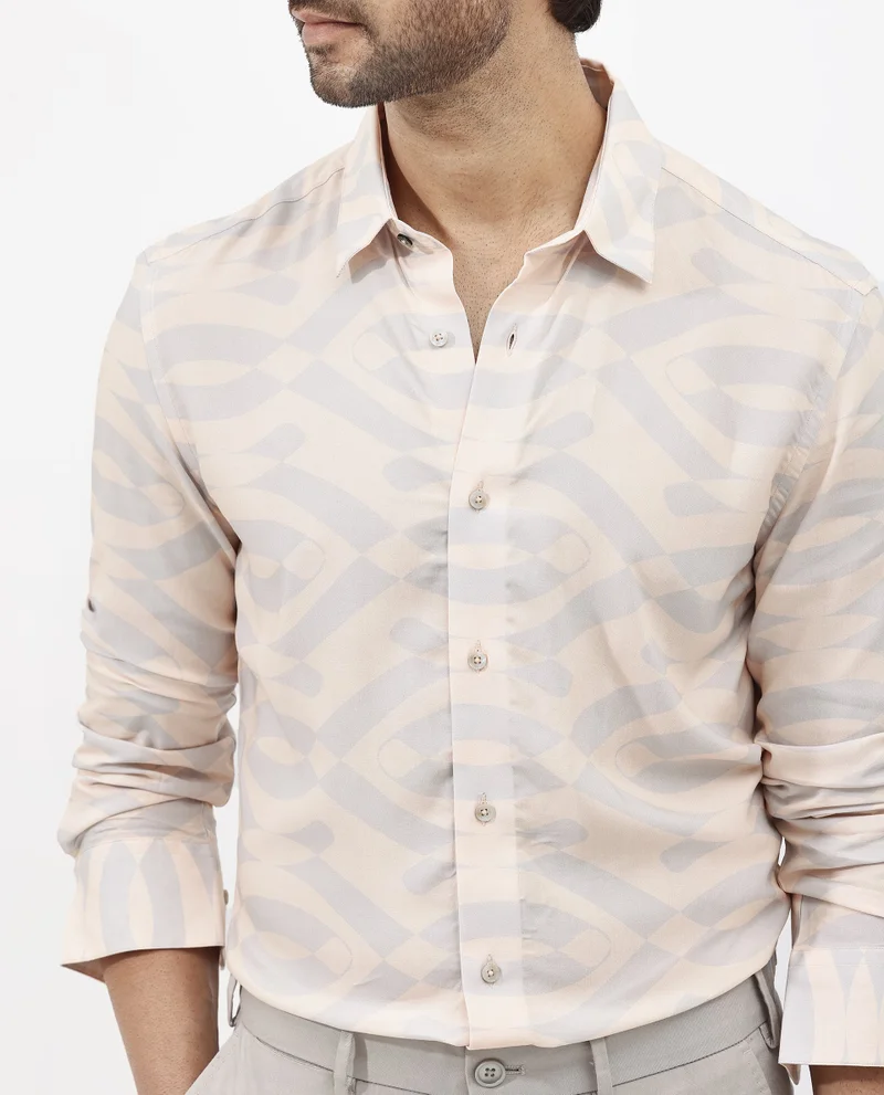 Rare Rabbit Men's Abstract Print Shirt
