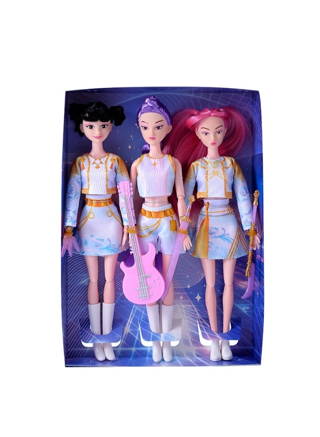 K Pop Girls Demon Hunters Singer Zoey Rumi Mira Dolls