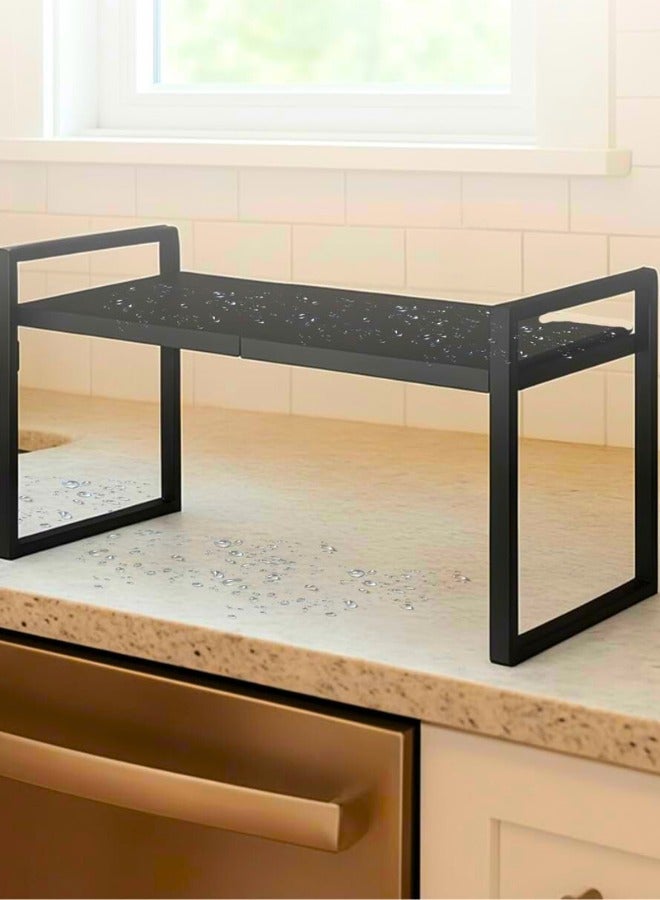 تشيس اب منظم رفوف تخزين قابلة للتوسيع من فاين للتجارة العامة - رف تخزين قابل للتعديل، للمطبخ، المخزن، سطح العمل، تحت الحوض والخزانة، مقاوم للصدأ، شديد التحمل، سهل التنظيف، رف موفر للمساحة - Image 2