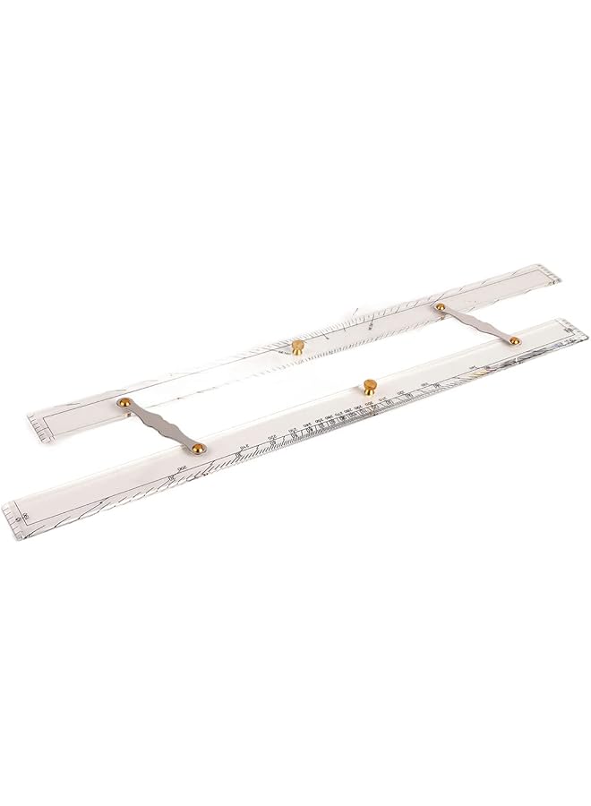 إيروريكس مسطرة موازية للملاحة البحرية بمقياس واضح، مسطرة موازية للملاحة قوية للرسم 600 مم - Image 2