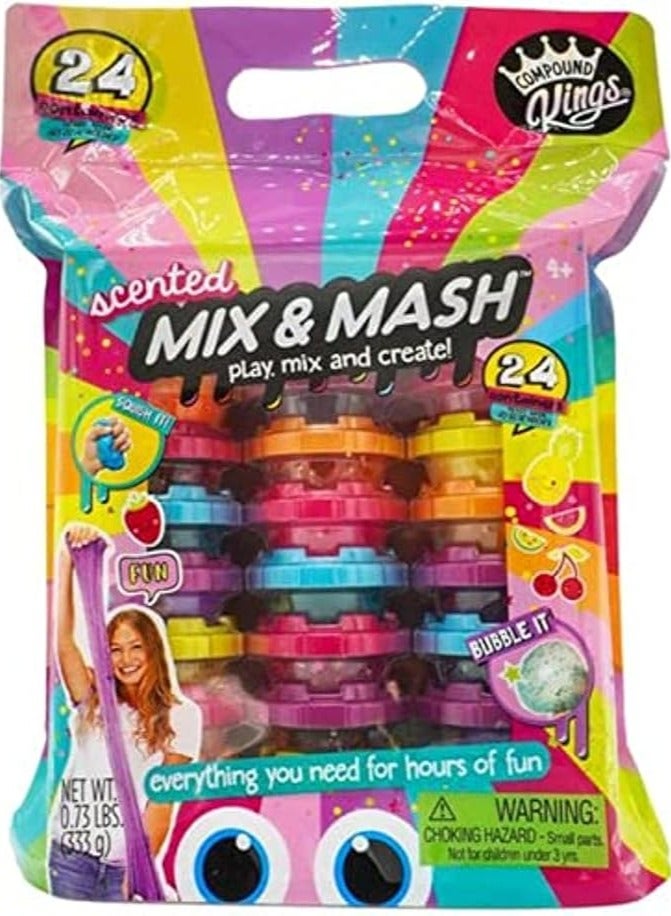 Compound Kings Scented Mix and Mash Bag - 24pcs | Fun & Creative Sensory Play for Kids