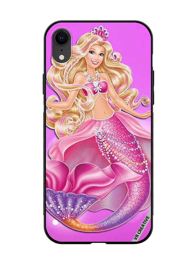 VR CREATIVE Protective Case Cover For Apple iPhone XR Mermaid Barbie Design Multicolour - Image 1