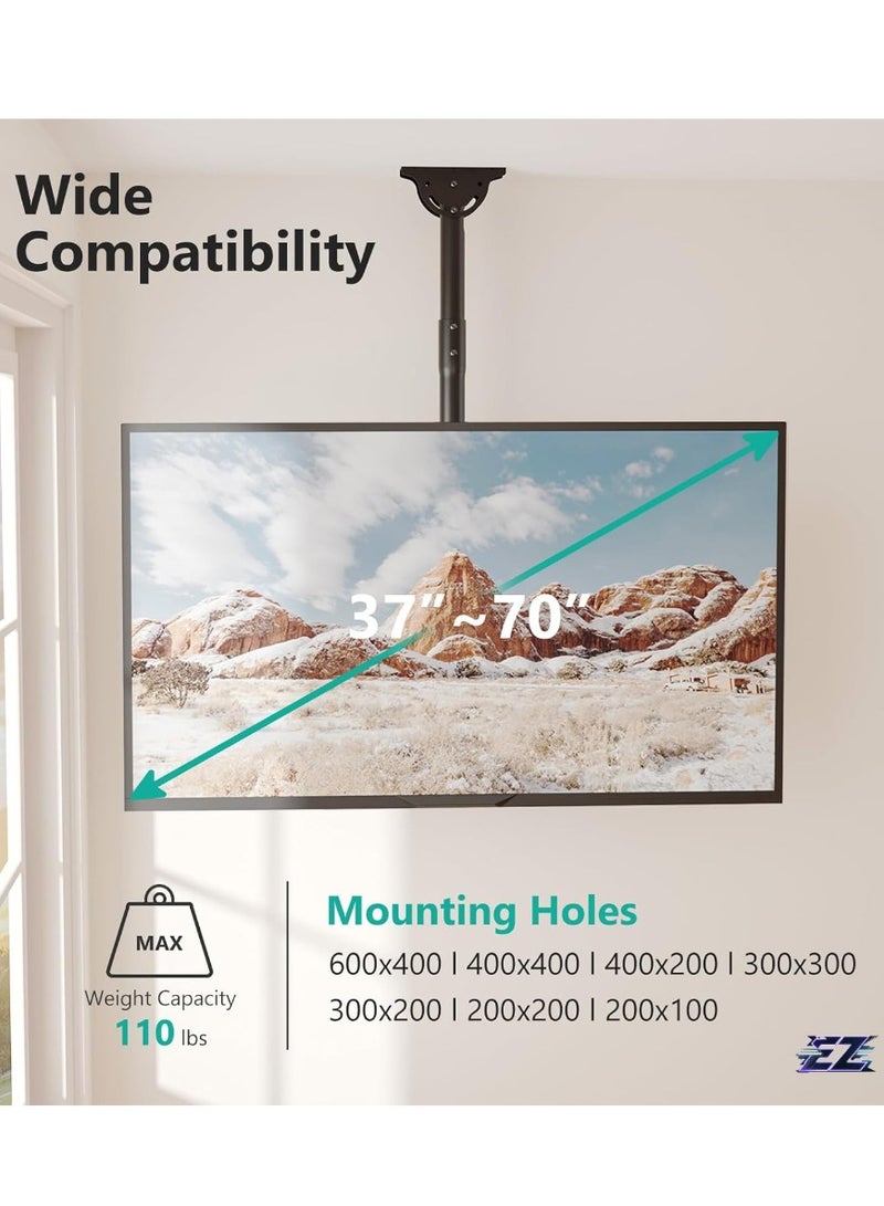 ELTRAZONE TV Mount, Full Motion Adjustable TV Mount Bracket Fits Most Ultrawide LED, LCD, OLED 4K TVs 37 to 70 inch, up to 110lbs, VESA 600x400mm - Image 2