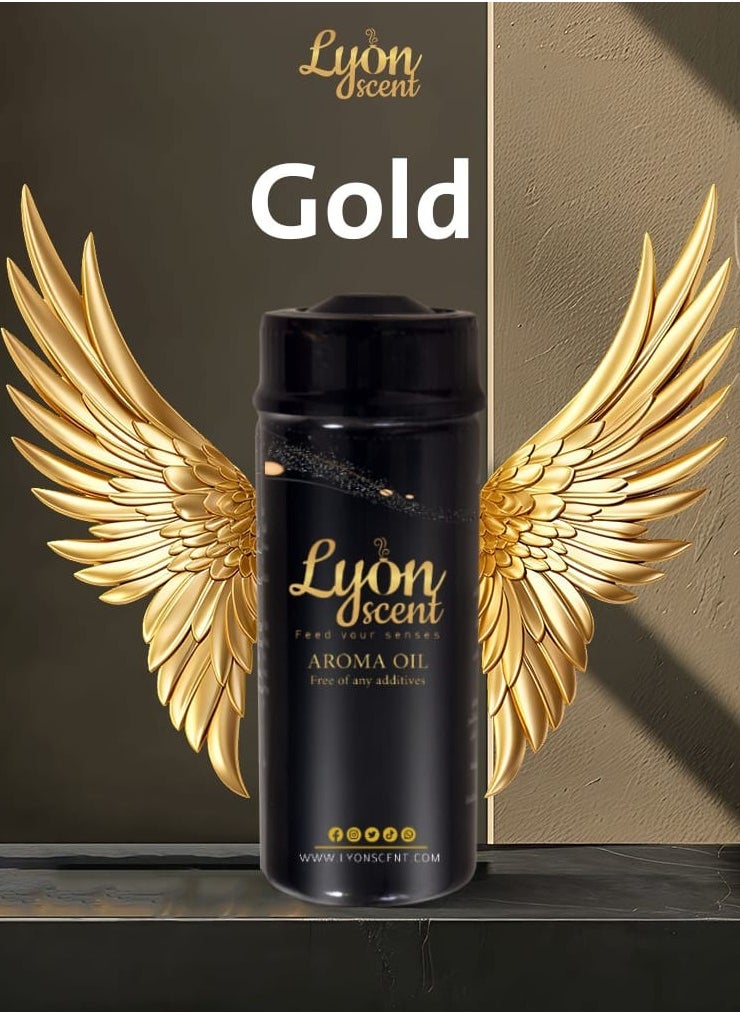 LYON SCENT - Lyon Scent Aroma Oil, 100% Pure Oil, Perfume for Air Freshener, Diffuser Aroma, Fragrance Oil, Air Freshener Oil refill, Essential Scented Oil, Luxurious Scent (GOLD) - Image 1