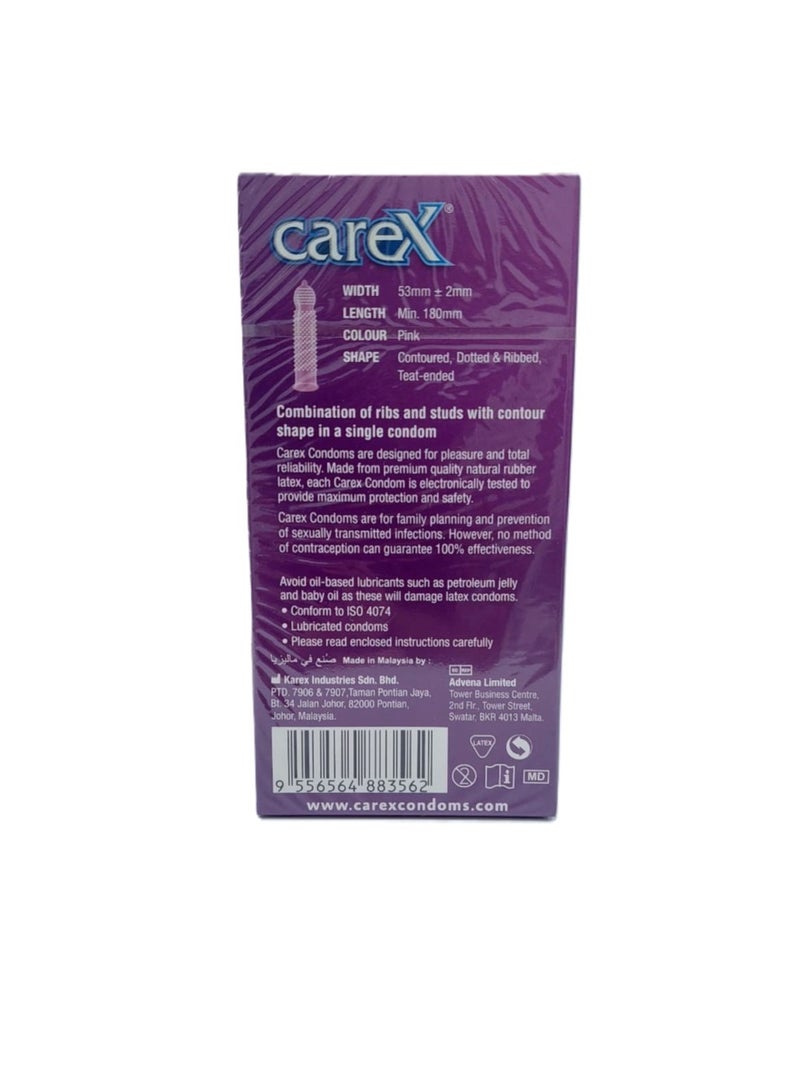 careX Ultimate Pleasure Condoms 12'S - Image 2