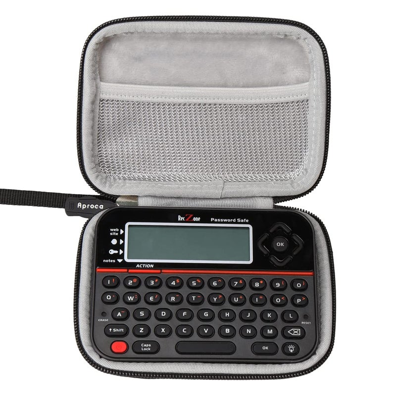 Aproca حافظة سفر صلبة من أبرواكا، لجهاز ريكزون لحفظ كلمات المرور (أسود - إصدار جديد) - Image 1