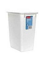 Rubbermaid Rubbermaid FG280500WHT 21 Qt White Wastebasket  - Image 2