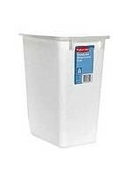 Rubbermaid Rubbermaid FG280500WHT 21 Qt White Wastebasket  - Image 1