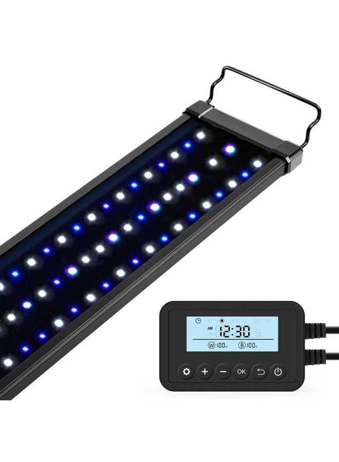 NICREW 20W Saltwater Aquarium Light, Marine LED Reef Light for Corals, Programmable Timer Controller, 18 to 24-Inch - Image 1