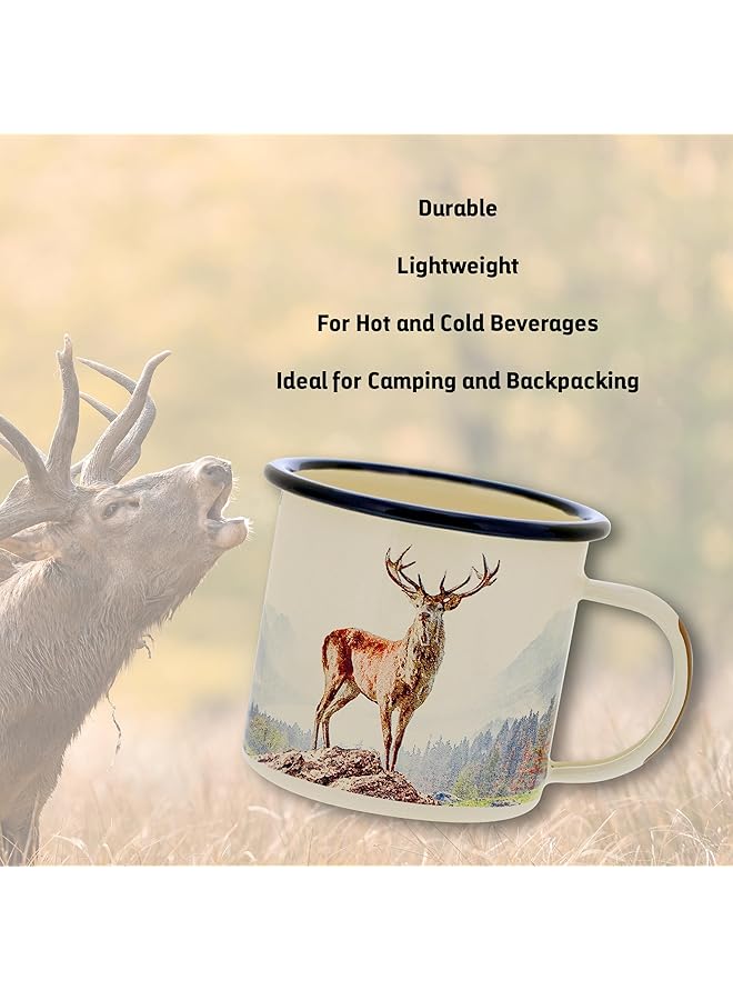 GENTLEMEN'S HARDWARE Enamel Mug Deer 17 fl.oz / 500 ml - Image 3
