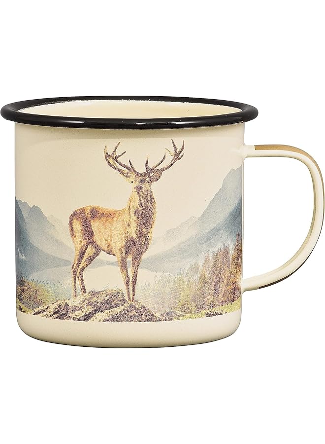 GENTLEMEN'S HARDWARE Enamel Mug Deer 17 fl.oz / 500 ml - Image 1