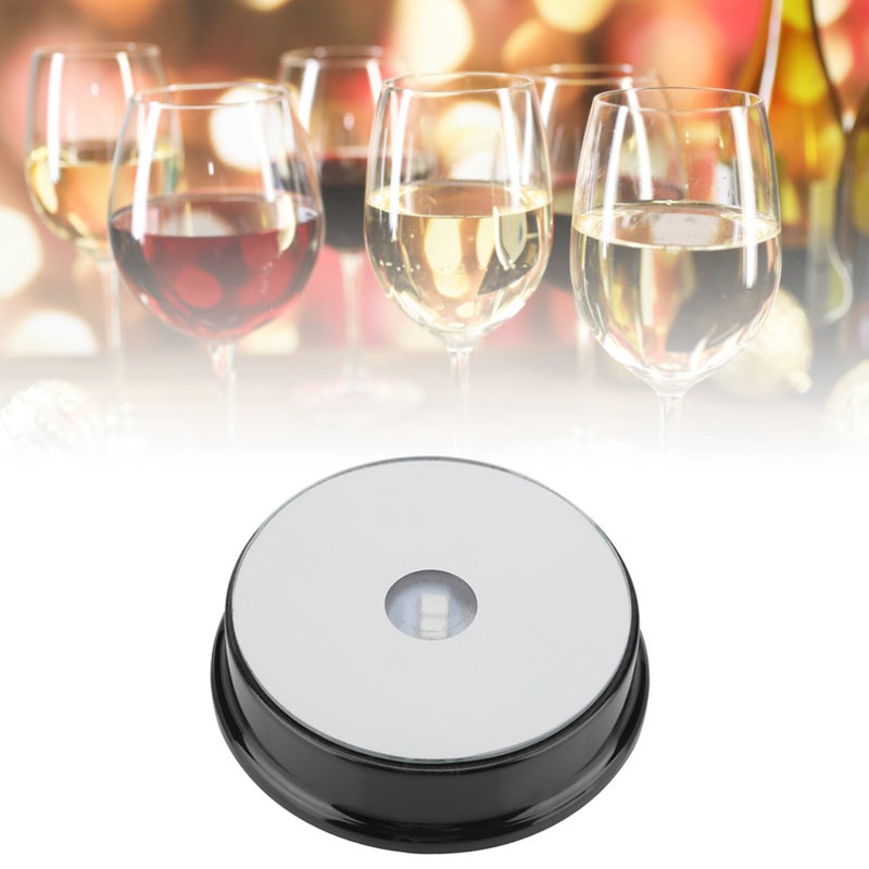 Seven Color LED Light Base Stand for Glass Bottle Crystal Art Figurine Decoration - Image 1