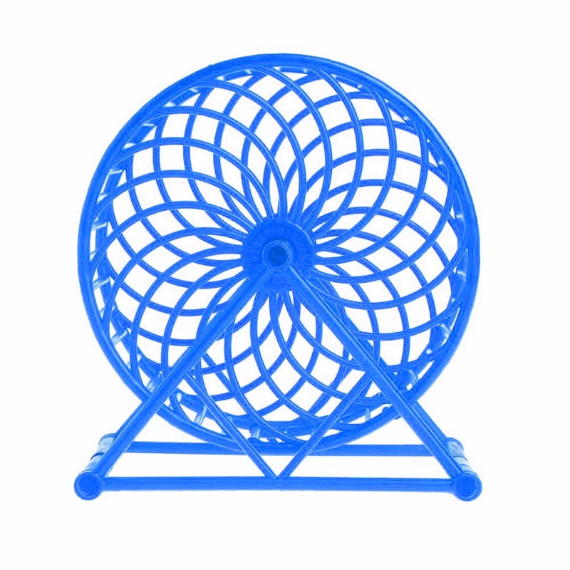 Sage Square 13cm Jumbo Running Cum Jogging Cum Exercise Wheel for Hamster/Dwarf/Gerbil/Mice/Mouse (Blue) - Image 2