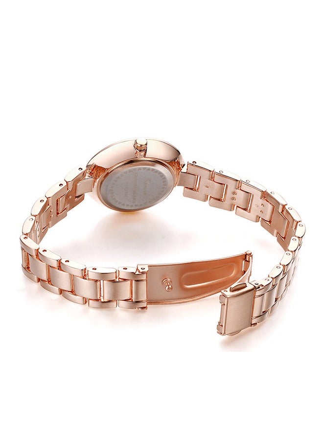 KIMIO - Ladies Casual Elegant Diamond Stainless Steel Quartz Wrist Watch Dial 30mm - Image 1