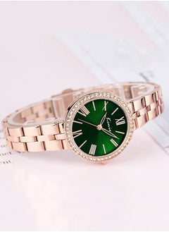 Ladies Casual Elegant Diamond Stainless Steel Quartz Wrist Watch Dial 30mm