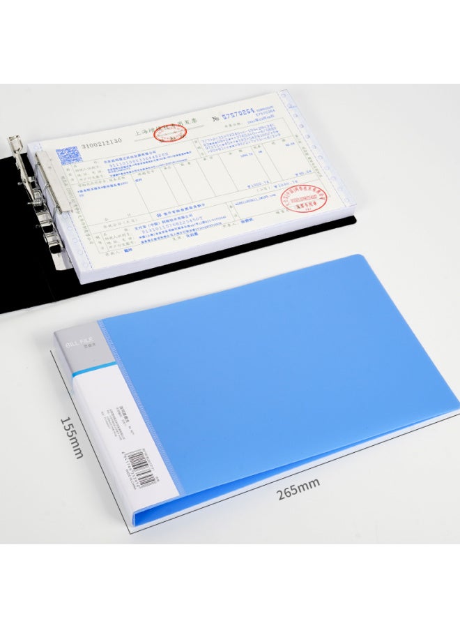 Simaa A5 Bill Holder, Financial Doent Organizer, File Folder, Pp Material, 1 Piece, 6071 , Blue - Image 3