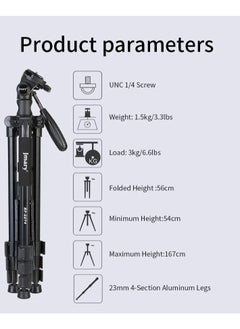 Jmary Jmary KP-2274 CameraAluminium Tripod with 4 Sections Professional Detachable Monopod Tripod with 360 Degree Head Quick Release Plate  - Image 3