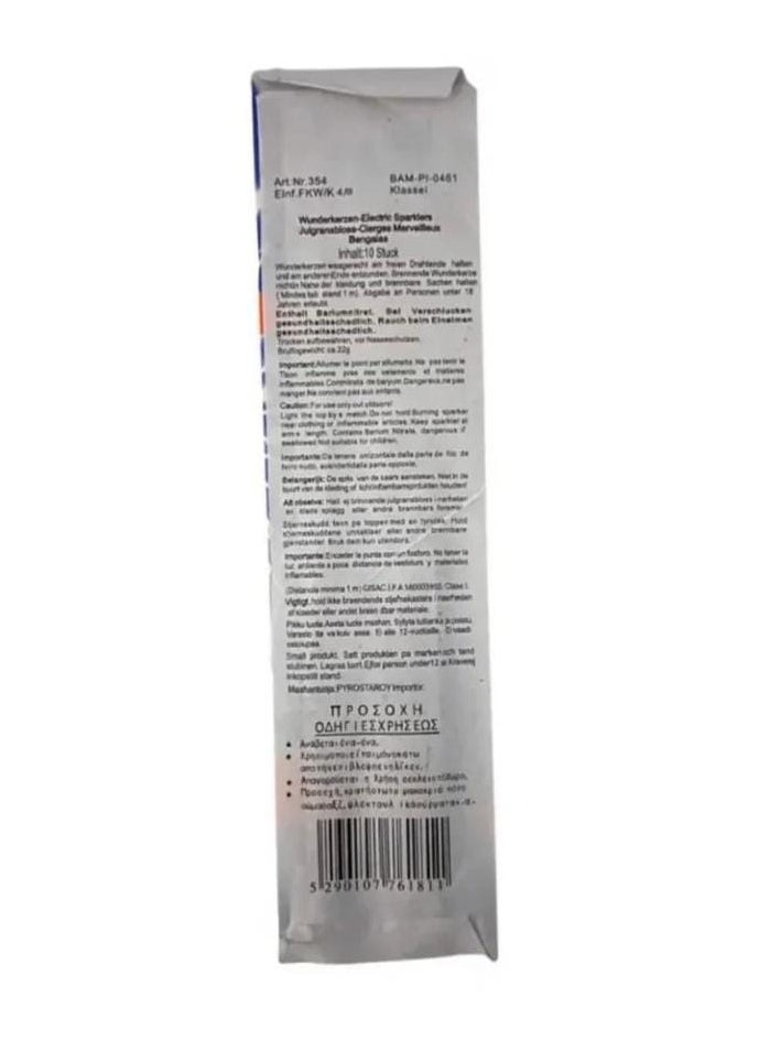 SORAL Starry Night Sparkler Candles (40 Sticks, 4 Boxes, 10 Sticks in Each Box)  - Image 3