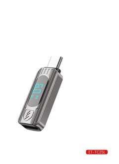أيرلدوم محول 8-PIN إلى USB-C / OTG، TC25L 60W لنقل بيانات الإضاءة، الشحن، شاشة LED رقمية، التوصيل والتشغيل للهاتف المحمول 