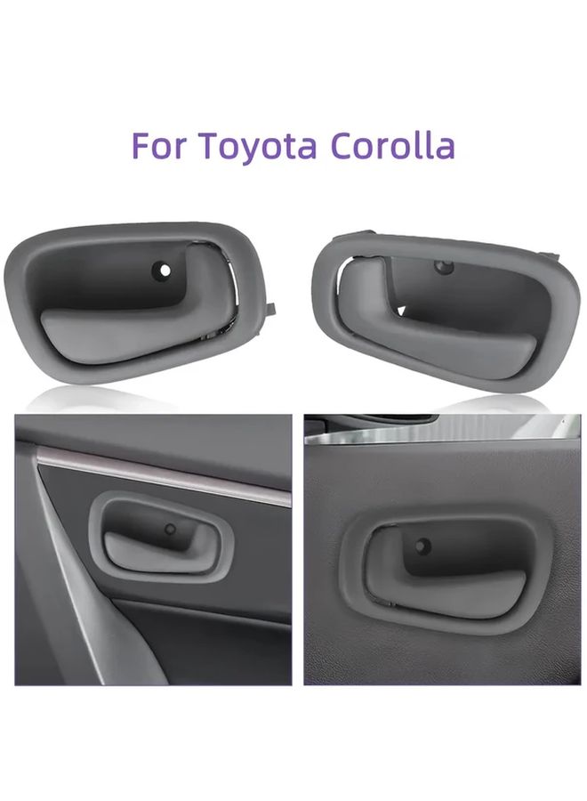 Left Interior Door Handle Gray for Toyota Corolla LH - Image 5