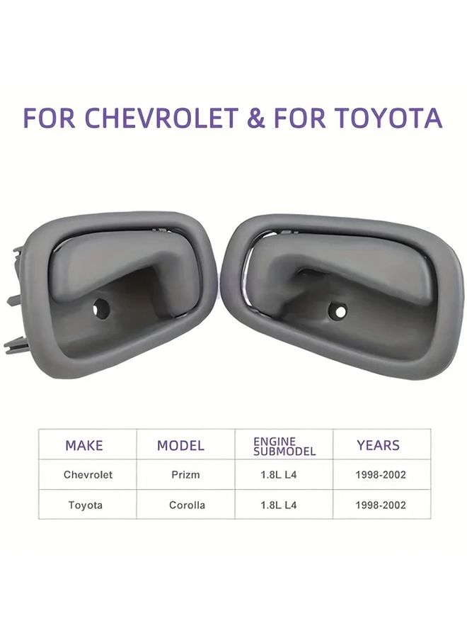 Left Interior Door Handle Gray for Toyota Corolla LH - Image 3