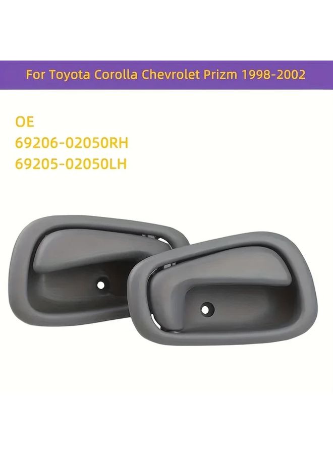 Left Interior Door Handle Gray for Toyota Corolla LH - Image 4