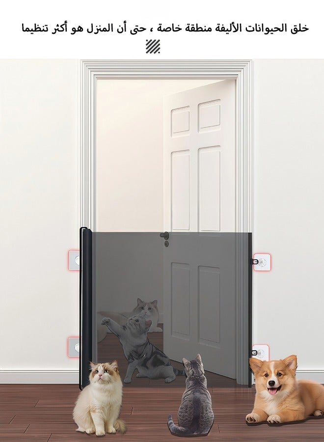 Auto-Close Safety Baby Gate, Extra-Wide Child Gate Suitable for Openings up to 130 cm, Extendable Sliding Gate for Doorways, Hallways, Stairs, and Porches.   Designed for Kids and Pets Indoors, Featuring Easy Walk-Through and Enhanced Durability. - Image 2