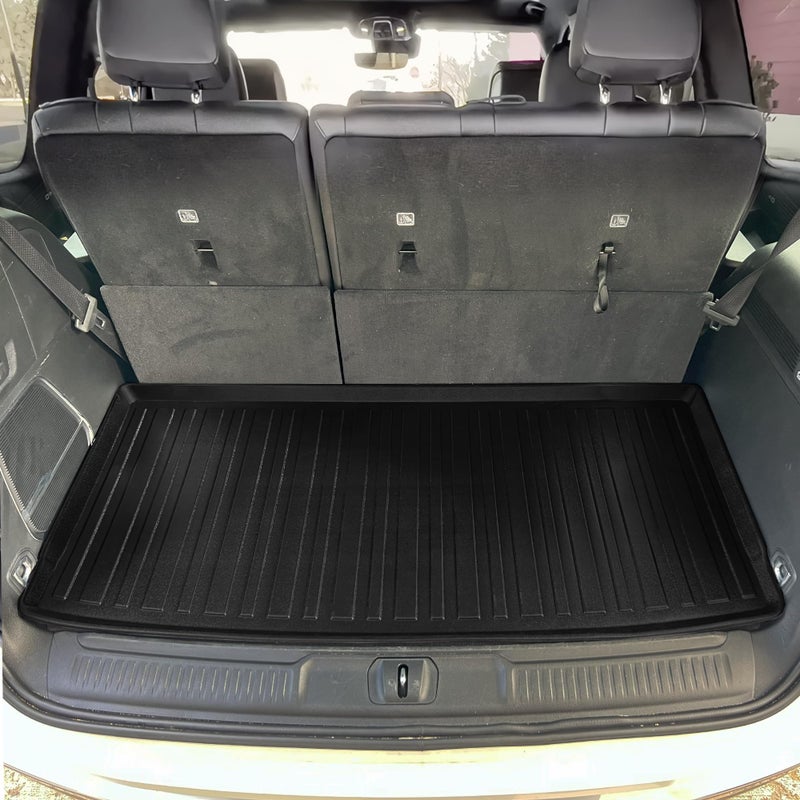 Generic EcoLiner USA Premium Cargo Liner for Jeep Wagoneer Behind 3rd Row Seats 2022-2023 - 100% Protection - Custom Fit Car Trunk Mat - All-Season Black Cargo Mat - 3D Shaped Laser Measured Trunk Liners - Image 1