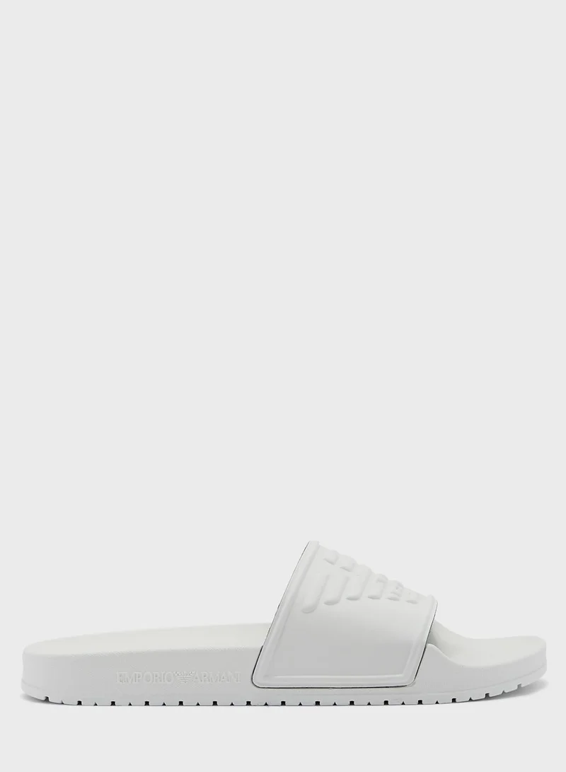 EMPORIO ARMANI Embossed Logo Slides