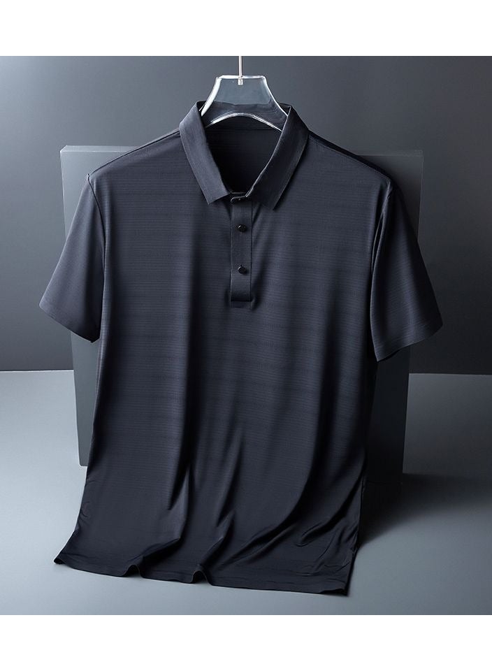 KUYING New Casual Thin Ice Silk Short Sleeves 