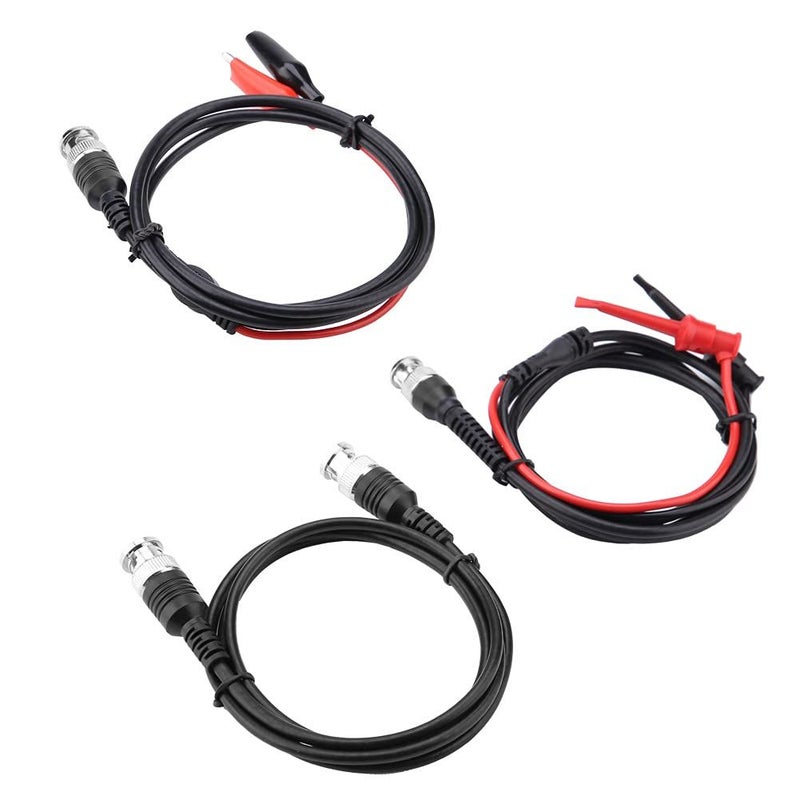 BNC to BNC Crocodile Clip Test Hook Coaxial Cable Probe Lead Kit P1260 - Image 4