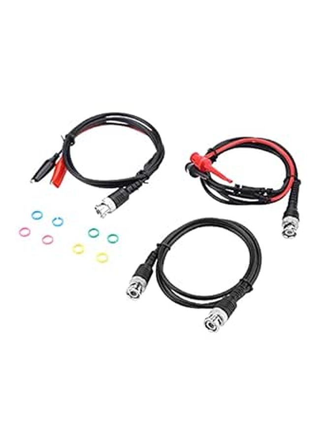 BNC to BNC Crocodile Clip Test Hook Coaxial Cable Probe Lead Kit P1260 - Image 1
