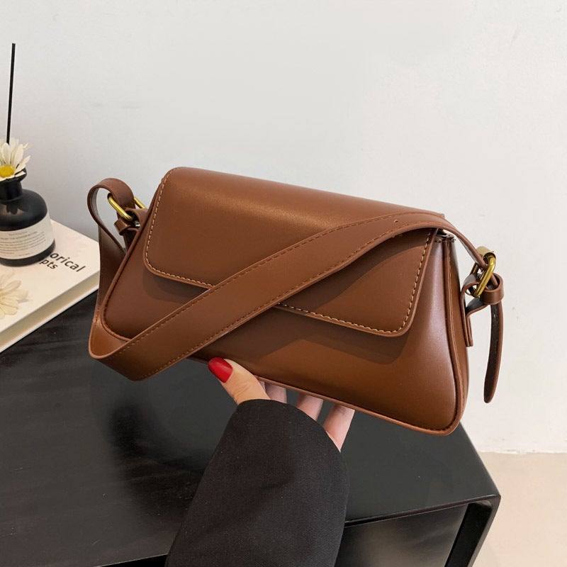 High-Grade Western Style Retro Small Square Bag For Women Trendy Korean Style Shoulder Bag Simple Underarm Bag - Image 2