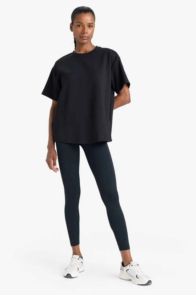 ديفاكتو DeFactoFit Oversize Fit Sports Modal T-Shirt