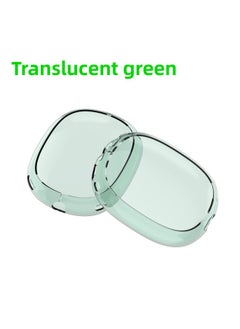 Suitable For Apple Airpods Max Protective Case Head-mounted Transparent Ear Cap Earphone Cover Earmuffs Anti-scratch Soft Shell-Specifications:Transparent Green (one Pair With Package)
