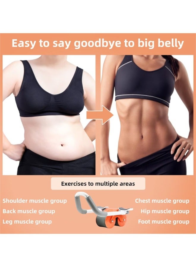 أكاليكس عجلة انتعاش البطن-عجلات مزدوجة غير قابلة للانزلاق مع دعم الكوع ووسادة الركبة للتدريب الأساسي لتمارين عضلات البطن - Image 4